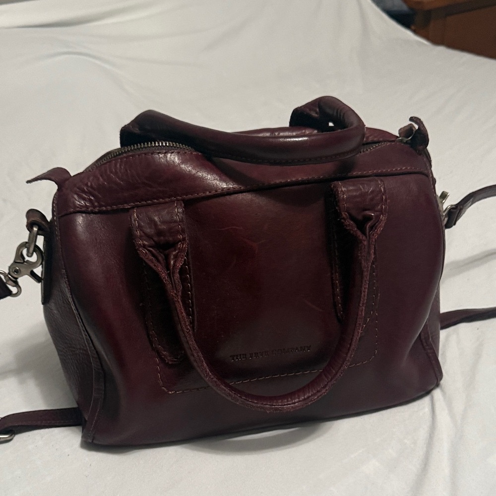 Frye Amy Deep Burgundy Leather Satchel